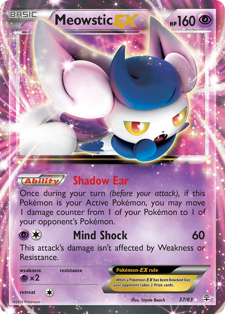 Generations Meowstic EX #37/83